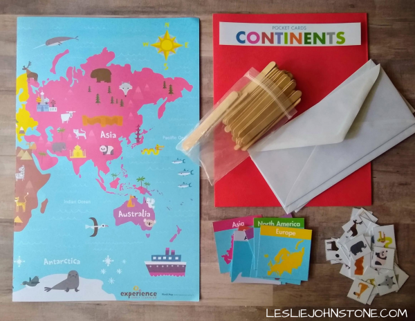 Interactive Continents Folder Game