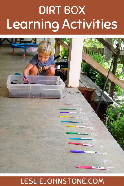 Dirt Box Learning Activities